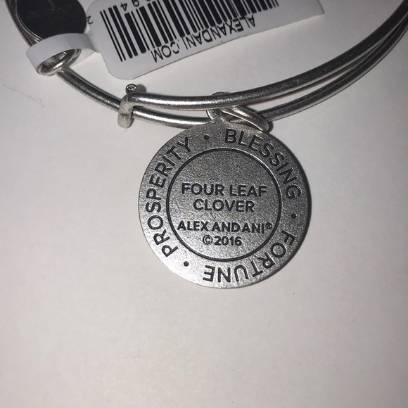 Alex and Ani Four Leaf Clover Bracelet - Picture 4 of 5